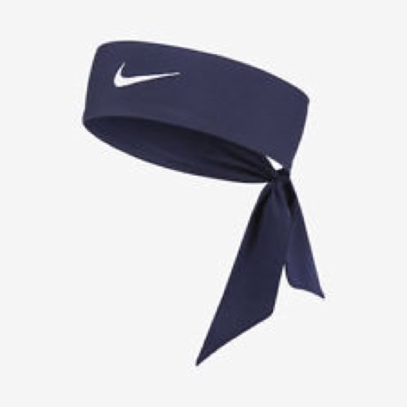 blue nike head tie